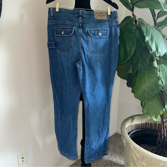 B.U.M. Equipment Women's 100% Cotton Jean Denim Painter Pants Trousers 15/16 - Picture 11 of 13